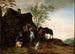 Halte der Reiter in einer Gaststätte - Philips Wouwerman — Ansicht des Kunstwerks