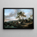Halte einer Jagdpartie - Philips Wouwerman — gerahmtes Bild an der Wand