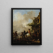 Halte der Reiter - Philips Wouwerman — gerahmtes Bild an der Wand