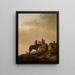 Arrêt des cavaliers - Philips Wouwerman — gerahmtes Bild an der Wand