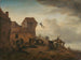 Bauern, die in der Nähe eines Dorfes kämpfen - Philips Wouwerman — Ansicht des Kunstwerks
