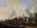 Des Soldaten plündern ein Dorf - Philips Wouwerman — Ansicht des Kunstwerks