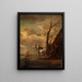 Der Ruheplatz - Philips Wouwerman — gerahmtes Bild an der Wand