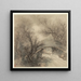 Pie grise Lanius excubitor Swijmelaere - Anselmus Botius de Boodt — gerahmtes Bild an der Wand