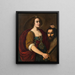 Judith mit dem Kopf des Holofernes - Piemontesische Schule — gerahmtes Bild an der Wand