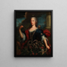 Portrait einer Dame in Diana - Schule Piemontesische — gerahmtes Bild an der Wand
