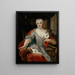 Portrait von Maria Clementine Sobieska - Pier Leone Ghezzi — gerahmtes Bild an der Wand