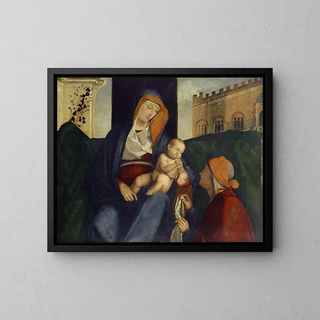 Pier Maria Pennacchi - The Virgin with the Child and a Believer.webp