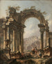 Hirten in römischen Ruinen - Pierre-Antoine Demachy — Ansicht des Kunstwerks