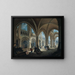 Zerstörung der Kirche Saint-Jean-en-Grève im Jahr 1800 - Pierre-Antoine Demachy — gerahmtes Bild an der Wand