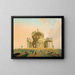Fantastische architektonische Studie mit Figuren - Pierre-Antoine Demachy — gerahmtes Bild an der Wand