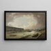 La Grande Galerie, die Pont-Neuf und die Île de la Cité vom Pont Royal gesehen - Pierre-Antoine Demachy — gerahmtes Bild an der Wand