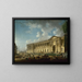 Die neu freigelegte Kolonnade des Louvre - Pierre-Antoine Demachy — gerahmtes Bild an der Wand
