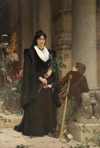 PierreAuguste Cot - Mireille faisant laumne la sortie de SaintTrophime.webp
