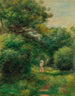 Allée in einem Wald Frau mit Kind in den Armen - Pierre-Auguste Renoir — Ansicht des Kunstwerks