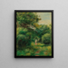 Allée in einem Wald Frau mit Kind in den Armen - Pierre-Auguste Renoir — gerahmtes Bild an der Wand