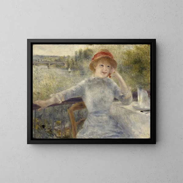 Alphonsine Fournaise - Pierre-Auguste Renoir — gerahmtes Bild an der Wand