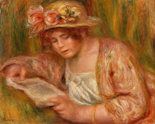 PierreAuguste Renoir - Andre in a Hat Reading Andre en chapeau lisant.webp