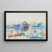 Am Wasser - Pierre-Auguste Renoir — gerahmtes Bild an der Wand