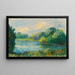 Flussufer - Pierre-Auguste Renoir — gerahmtes Bild an der Wand