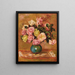Blumenstrauß aus Rosen in einer Vase - Pierre-Auguste Renoir — gerahmtes Bild an der Wand