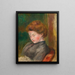 Büste einer Frau - Pierre-Auguste Renoir — gerahmtes Bild an der Wand