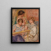 Stickerei-Embroiderers - Pierre-Auguste Renoir — gerahmtes Bild an der Wand