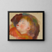 Kind schläft - Pierre-Auguste Renoir — gerahmtes Bild an der Wand