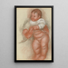 Kinder nackt stehend - Pierre-Auguste Renoir — gerahmtes Bild an der Wand