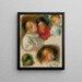 Studie von Kindern und jungen Frauen - Pierre-Auguste Renoir — gerahmtes Bild an der Wand