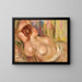 Frau nackt schlafend - Pierre-Auguste Renoir — gerahmtes Bild an der Wand