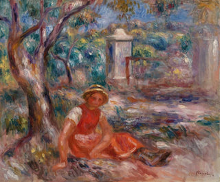 PierreAuguste Renoir - Girl at the Foot of a Tree Fillette au pied dun arbre.webp