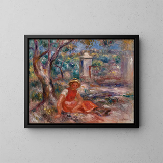 PierreAuguste Renoir - Girl at the Foot of a Tree Fillette au pied dun arbre.webp
