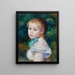 Kopf eines jungen Mädchens Tête de jeune fille - Pierre-Auguste Renoir — gerahmtes Bild an der Wand
