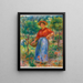 Junge Frau mit Korb - Pierre-Auguste Renoir — gerahmtes Bild an der Wand