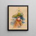 Junge Bäuerin - Pierre-Auguste Renoir — gerahmtes Bild an der Wand