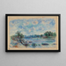 Landschaft bei Pont-Aven - Pierre-Auguste Renoir — gerahmtes Bild an der Wand