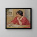 Lontine lesend - Pierre-Auguste Renoir — gerahmtes Bild an der Wand
