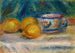 Stillleben: drei Zitronen und eine Tasse - Pierre-Auguste Renoir — Ansicht des Kunstwerks