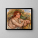 Studie eines Aktes, Frauenbüste - Pierre-Auguste Renoir — gerahmtes Bild an der Wand