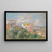 Landschaft von Montmartre - Pierre-Auguste Renoir — gerahmtes Bild an der Wand