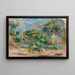Landschaft mit Bäumen - Pierre-Auguste Renoir — gerahmtes Bild an der Wand