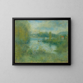 Petit bras de la Seine à Argenteuil - Pierre-Auguste Renoir — gerahmtes Bild an der Wand