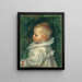 Portrait von Claude Renoir - Pierre-Auguste Renoir — gerahmtes Bild an der Wand