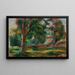 Prairie und Bäume - Pierre-Auguste Renoir — gerahmtes Bild an der Wand