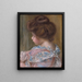 Profil einer jungen Frau - Pierre-Auguste Renoir — gerahmtes Bild an der Wand