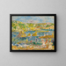 Rochers de Guernesey avec personnages sur la plage de Guernesey - Pierre-Auguste Renoir — gerahmtes Bild an der Wand