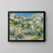 Rochers à l'Estaque - Pierre-Auguste Renoir — gerahmtes Bild an der Wand