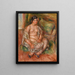 Sitzende Odaliske Odaliske sitzend - Pierre-Auguste Renoir — gerahmtes Bild an der Wand