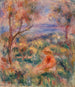 Sitzende Frau mit Meer im Hintergrund Frau am Meer - Pierre-Auguste Renoir — Ansicht des Kunstwerks